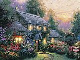 Thomas Kinkade Julianne's cottage painting